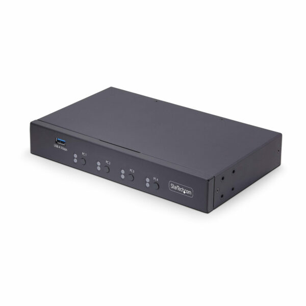 b0e1b4300a5b37477ca79364ed33b436.jpg StarTech.com 4-Port KM Switch with Mouse Switching, USB Switch for Keyboard/Mouse, 3.5mm/USB Audio, Peripheral Sharing for 4 Computers, TAA Compliant
