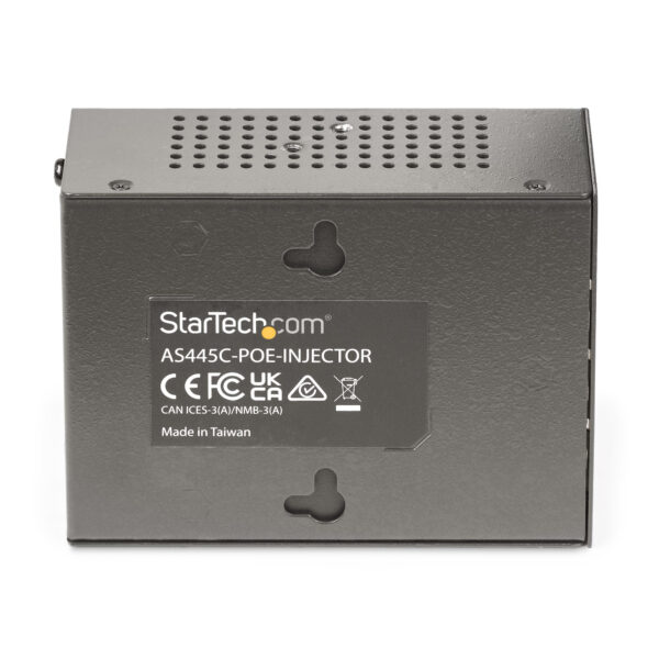StarTech.com 4-Port Multi-Gigabit PoE++ Injector, 5/2.5/1G Ethernet (NBASE-T), PoE/PoE+/PoE++ (802.3af/802.3at/802.3bt), 160Watts Power Budget, Wall/DIN Rail Mountable, Unmanaged