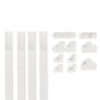 Hama 00221017 cable organizer Universal Cable duct White 4 pc(s)
