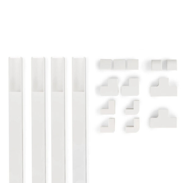 Hama 00221017 cable organizer Universal Cable duct White 4 pc(s)