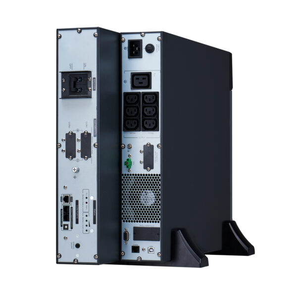 ba61d88c47f7c227f69d9801c6a5d26f.jpg APC Easy UPS On-Line, 3kVA, Lithium-ion, Rack/Tower 4U, 230V, 6 IEC C13 + 1 IEC C19 outlets, Intelligent Card Slot, Extended runtime, W/ rail kit