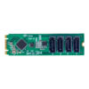 bb5842b4589f1f5dfb13533ce2281b5f40cc59e3.jpg StarTech.com 4-Port M.2 to SATA Adapter Card, M.2 PCIe 3.0 to SATA HDD/SSD Expansion Card, ASM1064 Chipset, M.2 NVMe to 4x HDD/SSD for Windows/macOS/Linux