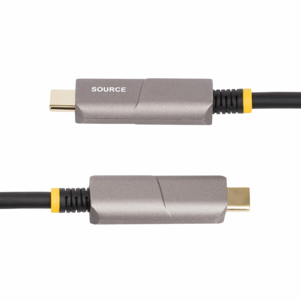 c3b3d72dc7e6d3685ed2c86334a936eb7734eee0.jpg StarTech.com 50ft (15.2m) USB-C to HDMI 2.0 Active Optical Cable (AOC), 4K 60Hz, CL3 Rated, Unidirectional USB Type-C to HDMI Adapter Cable