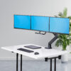 c3b4e9163a5e61b041814eba672f5d3d4d702dda.jpg StarTech.com Crossbar Triple Monitor Desk Mount For Up To Three 27in Screens, VESA 75x75/100x100, Tool-Less Arm Adjustments, C-Clamp/Grommet, Spring-Assisted Arm