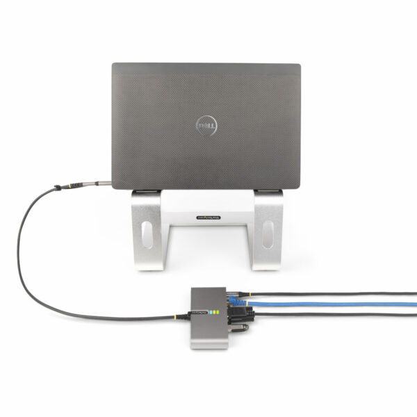 c77bfcaff34a5630580d68c62f842be6dd51a113.jpg StarTech.com 2-Port USB-C Hub with Ethernet and RS-232, Attached USB-C to USB-A Dongle, 100W PD Pass-Through, 2x USB-A 5Gbps, Gigabit Ethernet, RS232 Serial (FTDI)