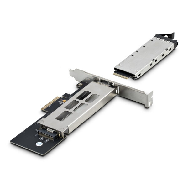 cb1c8eacbe02b4292e3a7d96822f9c0f.jpg StarTech.com M.2 NVMe SSD to PCIe x4 Mobile Rack/Backplane with Removable Tray for PCI Express Expansion Slot, Tool-less Installation, PCIe 4.0/3.0 Hot-Swap Drive Bay, Key Lock - 2 Keys Included