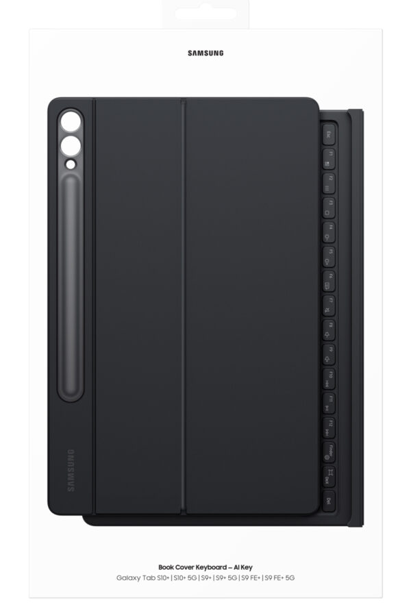 Samsung AI Book Cover Keyboard with Trackpad for Tab S10+, S9+, Tab S9 FE+