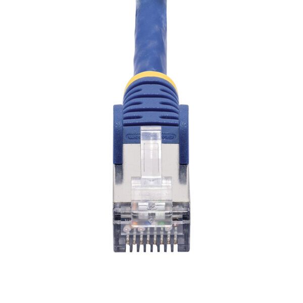 StarTech.com 1m Blue CAT8 Ethernet Cable, Snagless RJ45, 25G/40G, 2000MHz, 100W PoE++, S/FTP, 26AWG Pure Bare Copper Wire, LSZH, Shielded Network Patch Cord w/Strain Reliefs, Individually Tested