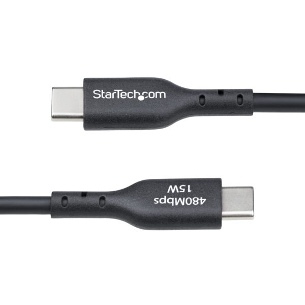 cfaff2277464f14f9c2a13b637fa90440544aa96.jpg StarTech.com 1ft (30cm) USB-A to USB-C Charging Cable, Charge & Sync, 3A, USB 2.0, TPE Jacket - Black USB Charging Cord