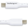 StarTech.com 1m (3.3ft) White USB-C Charging Cable, USB C Cable, USB 2.0 Type-C Laptop Charger Cord, 60W 3A Power Delivery, TPE Jacket, USB-C Data Transfer Cable, M/M