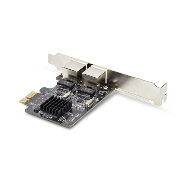 d2612f52730452e74468651cb4e7ccd5a8f5a126.jpg StarTech.com 2-Port Gigabit PCIe Network Adapter Card, 10/100/1000Mbps PCI Express NIC, Dual Realtek RTL8111H, Works with Windows and Linux, TAA Compliant