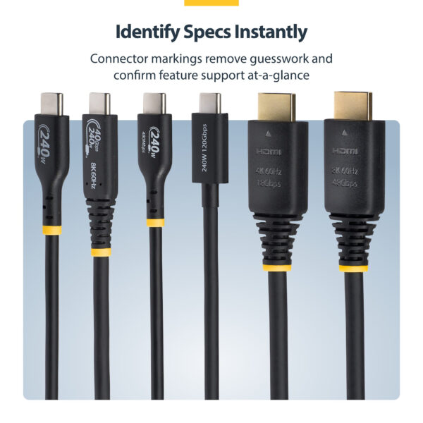 StarTech.com HDMI21-CBL-8K60-4M HDMI cable HDMI Type A (Standard) Black