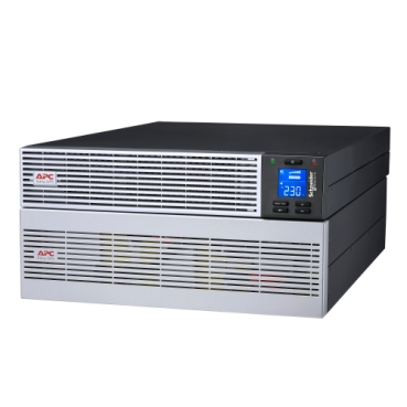 d487cd2af2e12be2a7eda4bd9adae7f4.jpg APC Easy UPS On-Line, 6kVA/6kW, Lithium-ion, Rack/Tower 5U, 230V, 1 Hard wire (1P+N+E) outlet, Intelligent Card Slot, Extended runtime, W/ rail kit