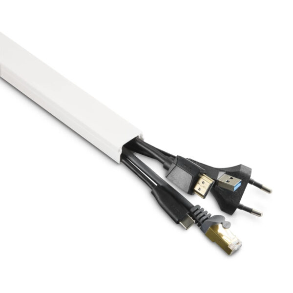 Hama 00221017 cable organizer Universal Cable duct White 4 pc(s)