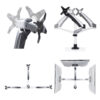 f45f40f28fd3df6e22a2ef697d663da08705abb6.jpg StarTech.com Monitor Desk Mount For 27in 16:9 or 30in 21:9 Ultrawide Screens, VESA 75x75/100x100, Tool-Less Arm Adjustments, C-Clamp/Grommet, Spring-Assisted Arm