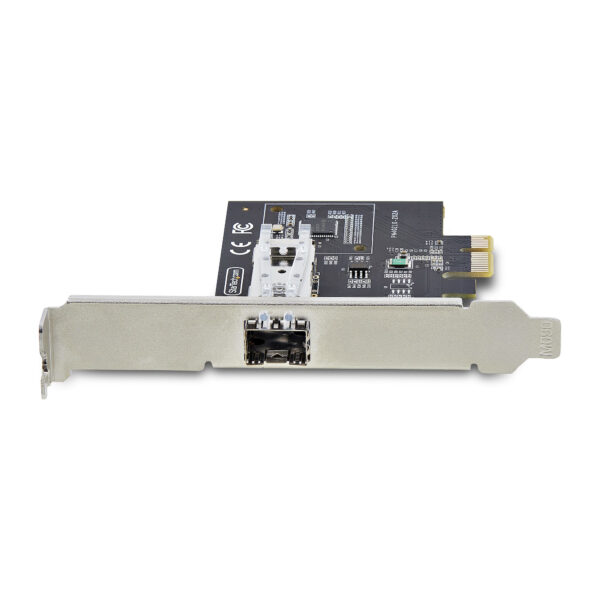 f507721cd3ae8f3764e1265367708dd6.jpg StarTech.com 1-Port GbE SFP Network Card, PCIe 2.1 x1, Intel I210-IS, 1GbE Controller, 1000BASE Copper/Fiber Optic, Single-Port Gigabit Ethernet NIC, Desktop/Server Backplanes - Windows and Linux Compatible