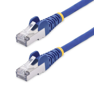 f794b45cd3ef65999fe9b02ad91ab150a45fc1b1.jpg StarTech.com 1m Blue CAT8 Ethernet Cable, Snagless RJ45, 25G/40G, 2000MHz, 100W PoE++, S/FTP, 26AWG Pure Bare Copper Wire, LSZH, Shielded Network Patch Cord w/Strain Reliefs, Individually Tested